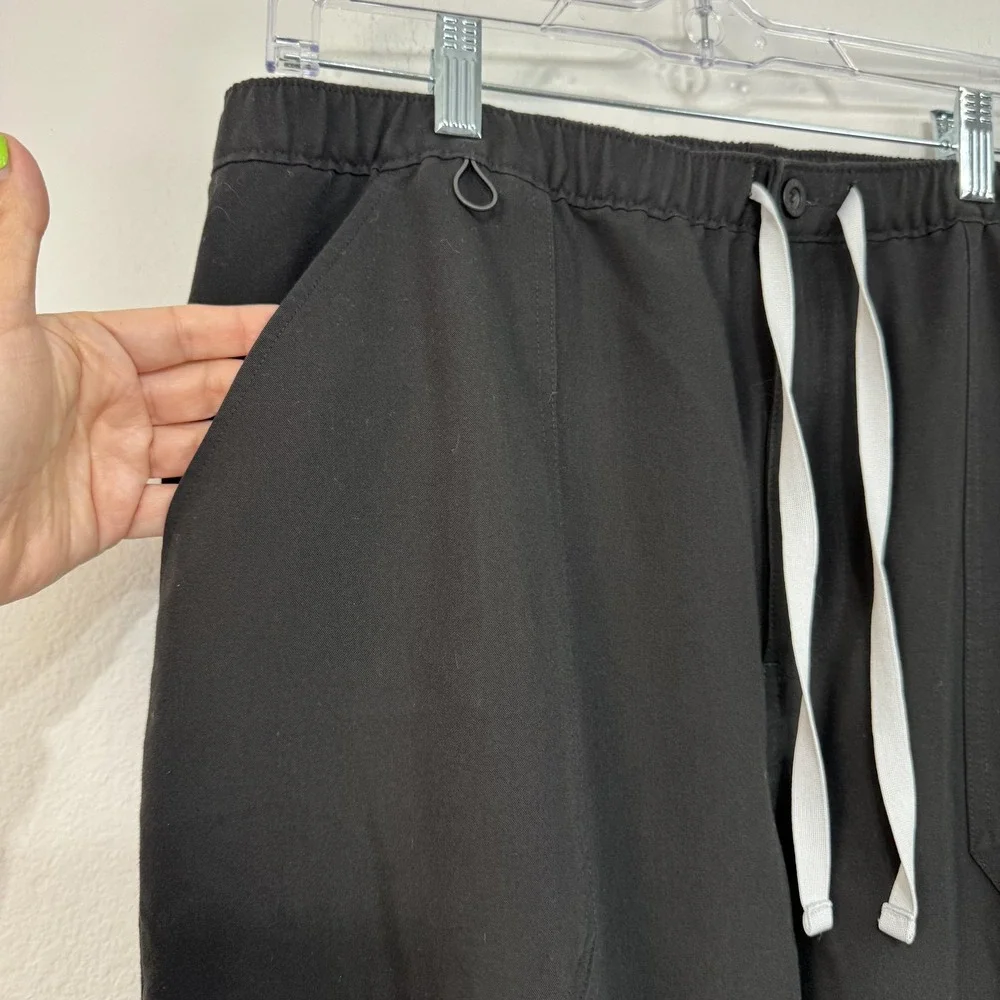 Figs Cairo Cargo Technical Collection Scrub Pants Mens XL Straight Leg Black‎